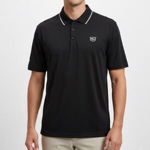 Wilson Black Polo with White Trim